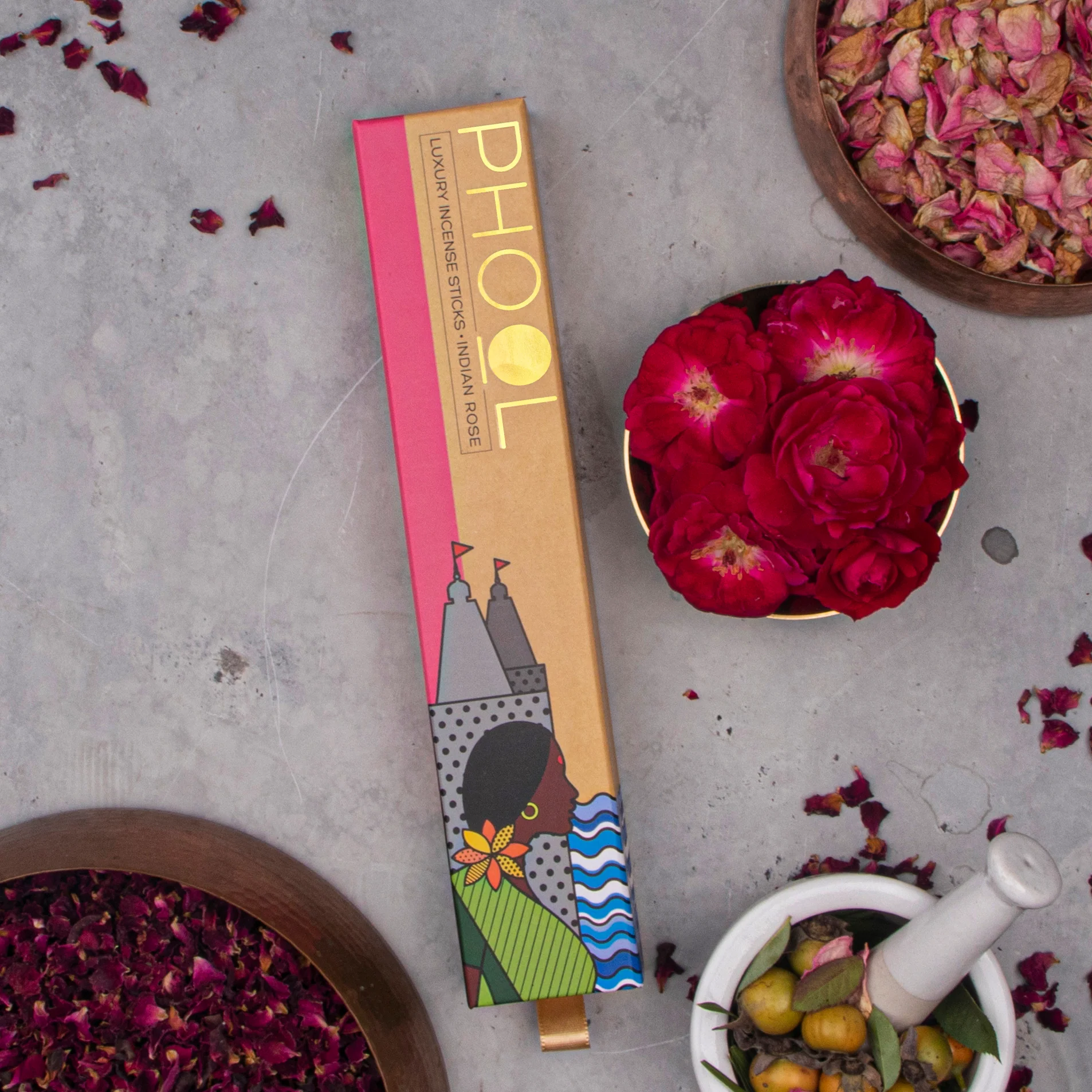 Phool Natural Incense Sticks - Indian Rose - Image 3