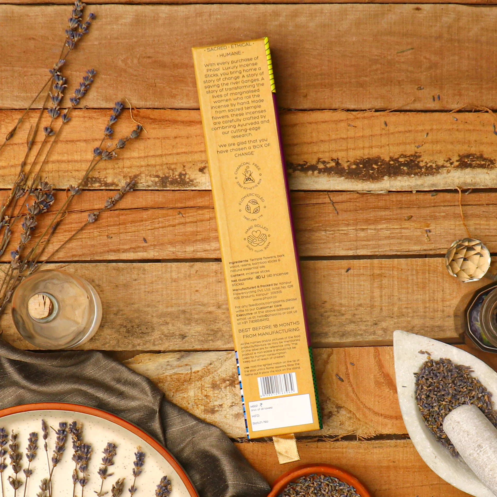 Phool Natural Incense Sticks - Lavender - Image 3