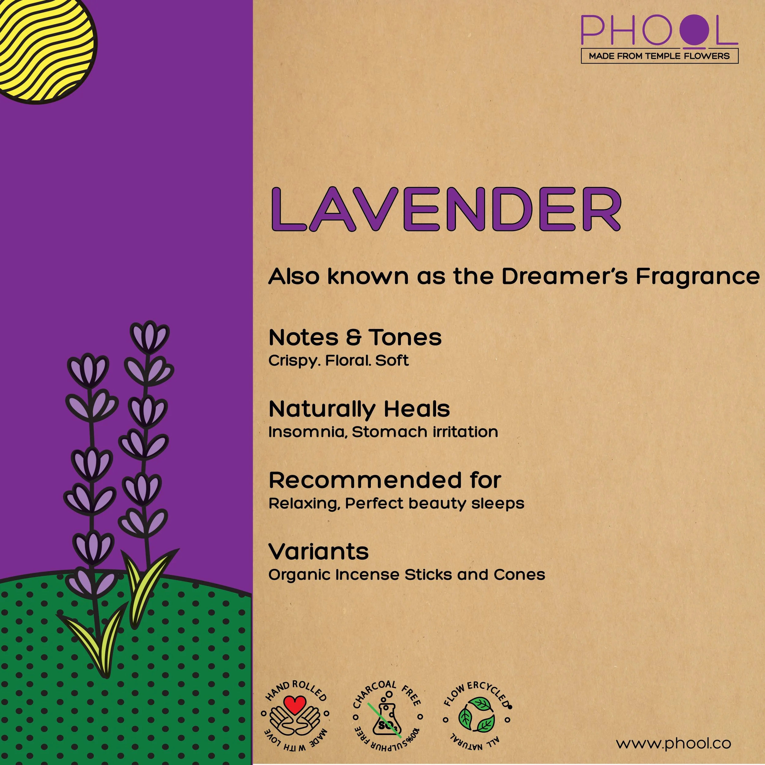 Phool Natural Incense Sticks - Lavender - Image 4