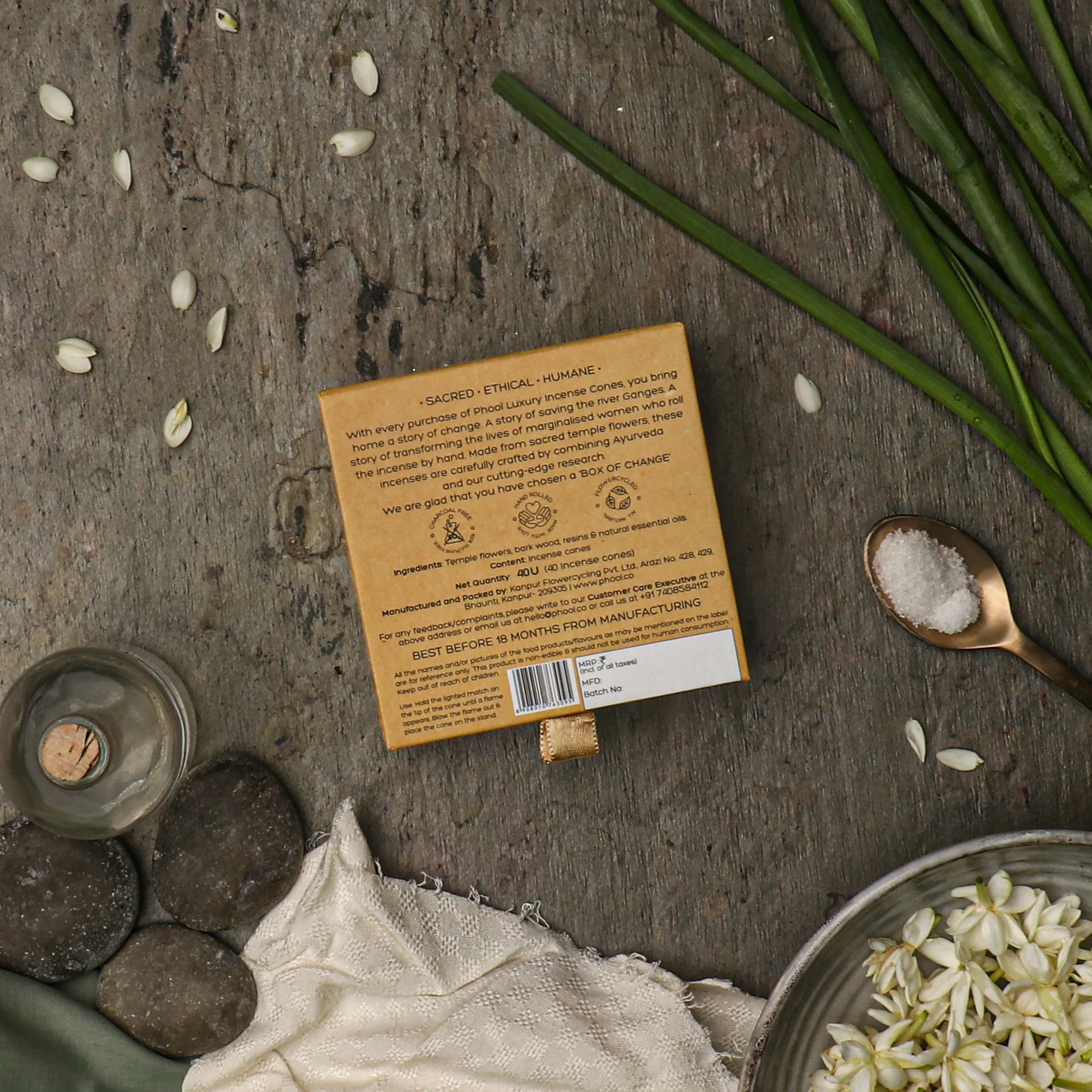 Phool Natural Incense Cones - Nargis - Image 3