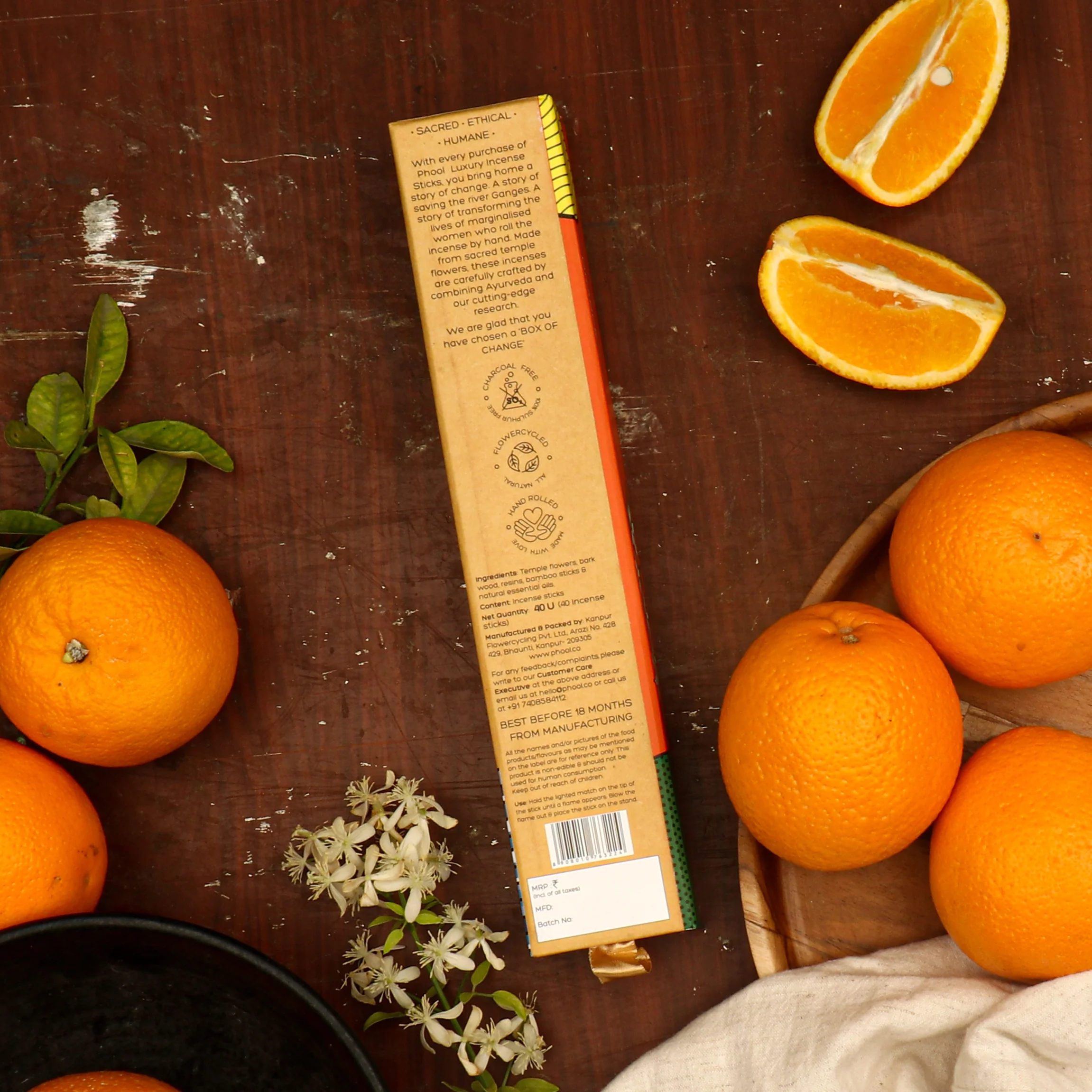 Phool Natural Incense Sticks - Orange - Image 3