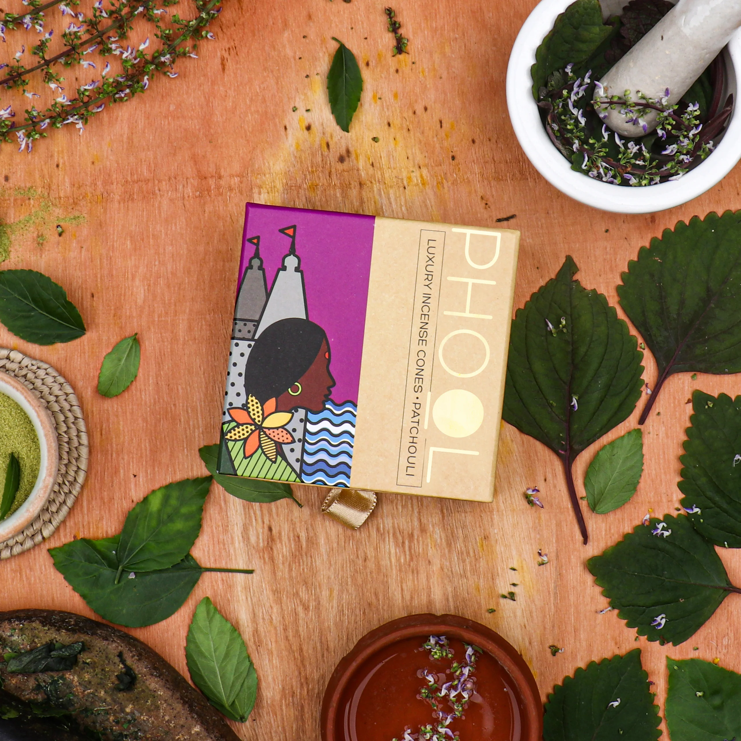 Phool Natural Incense Cones - Patchouli - Image 3