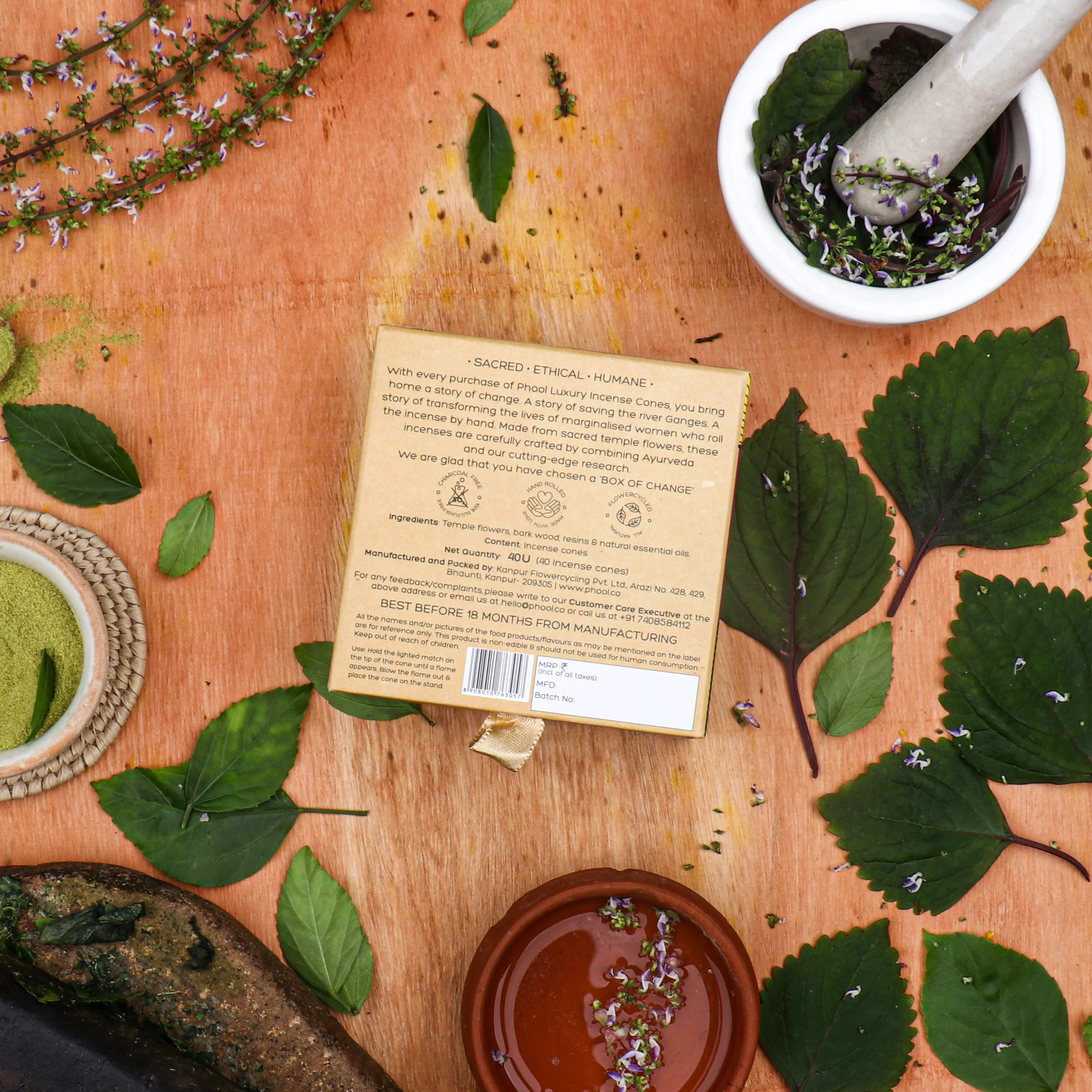 Phool Natural Incense Cones - Patchouli - Image 4