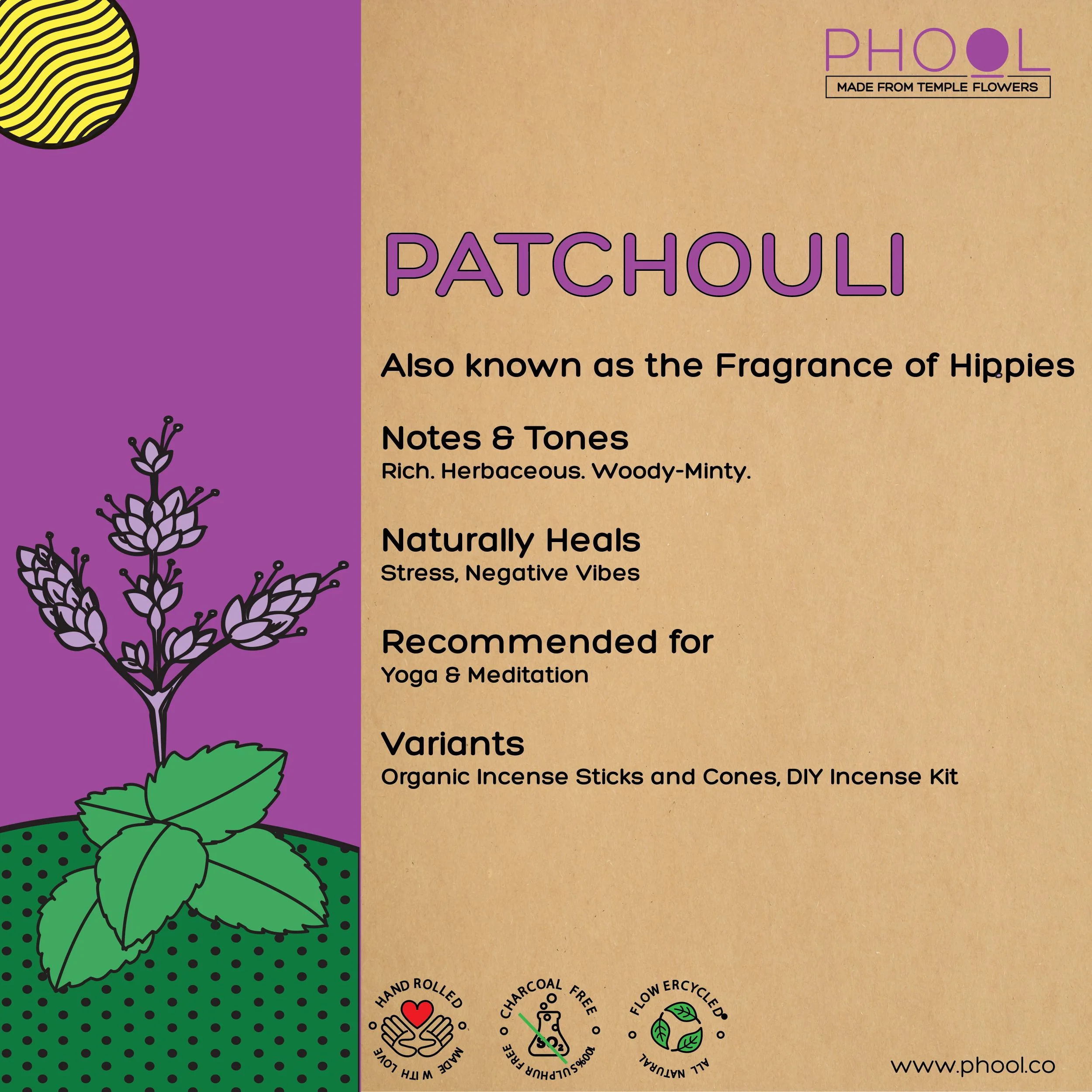 Phool Natural Incense Sticks - Patchouli - Image 4