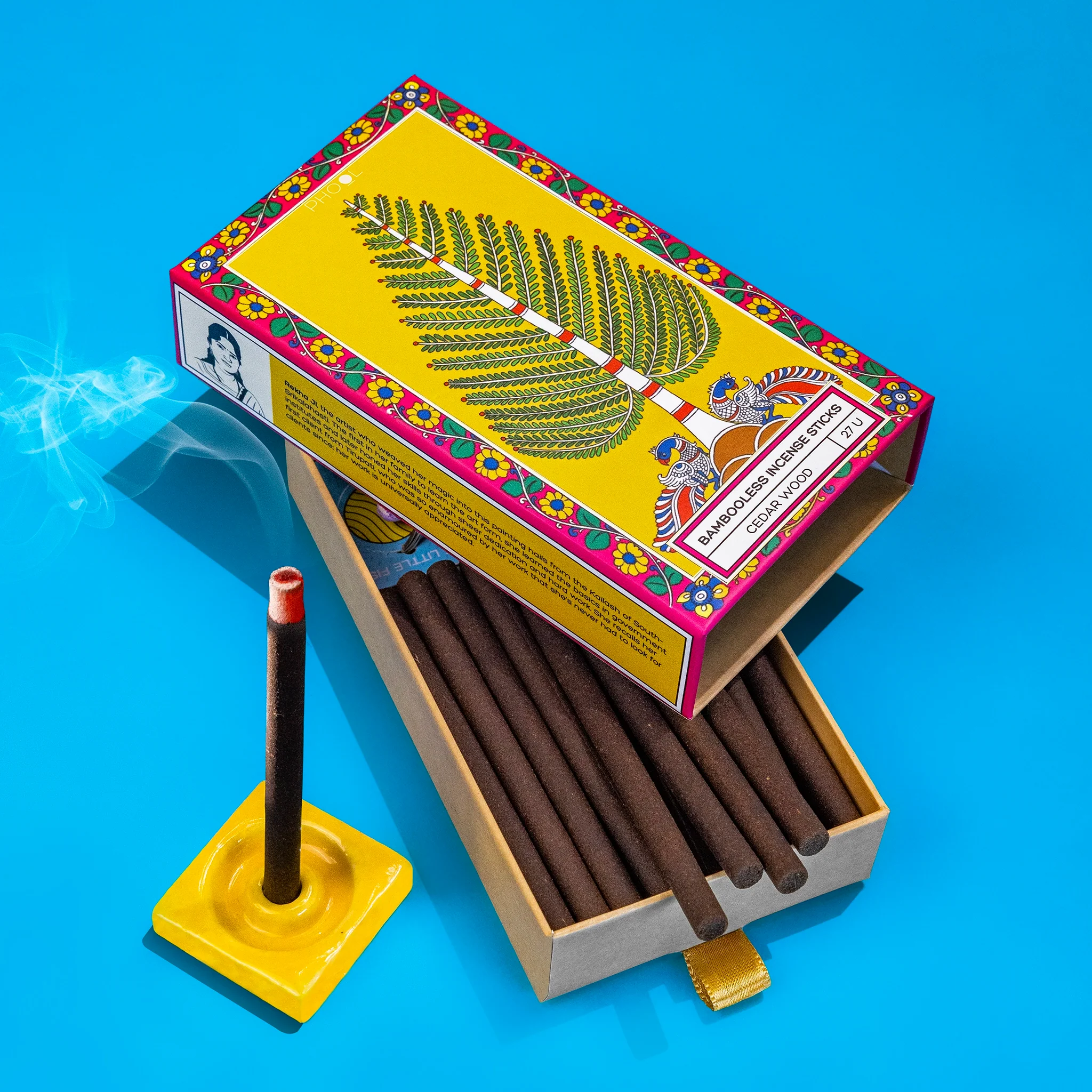 Phool Bambooless Incense Sticks - Cedar Wood - Image 4