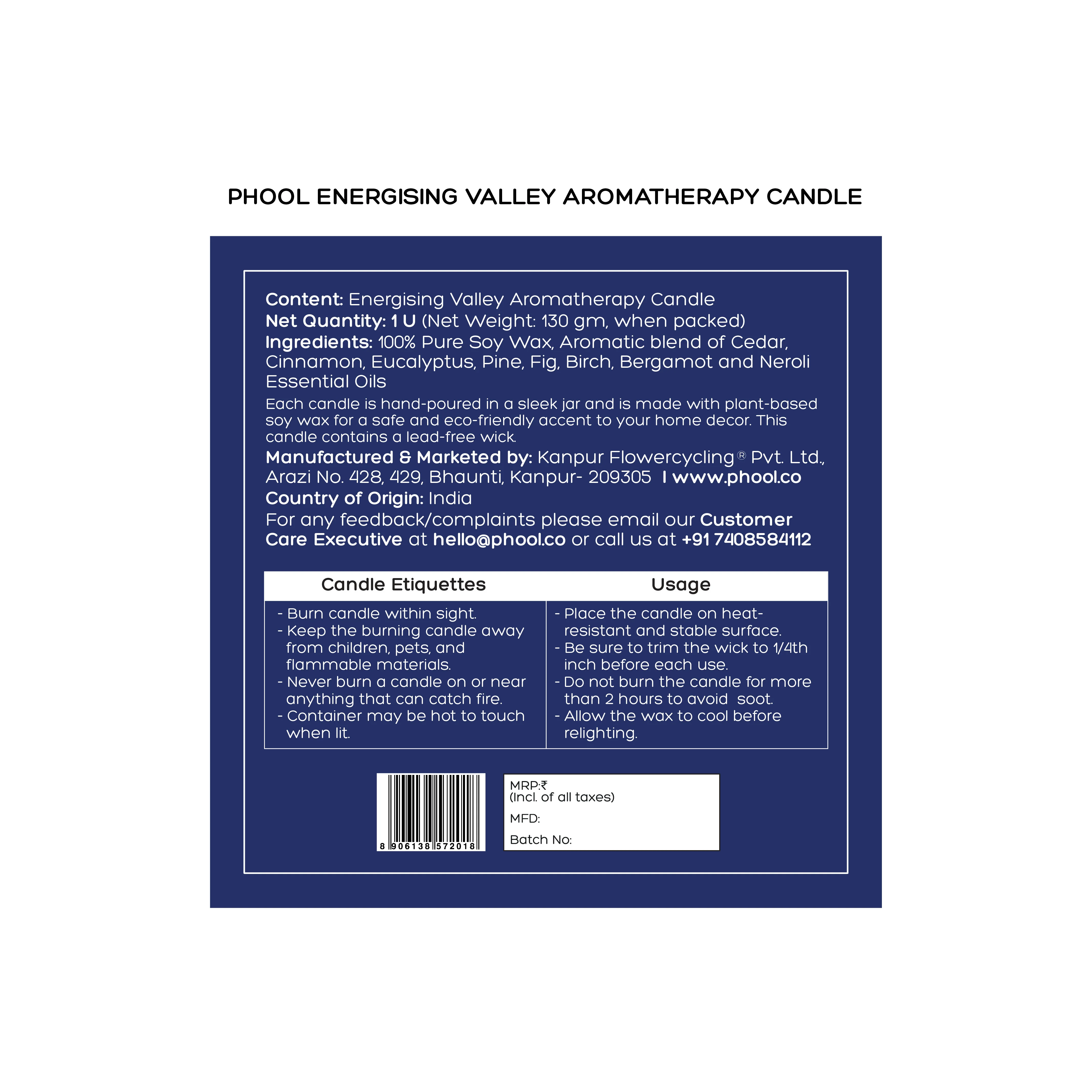 Phool Energising Valley Soy Candle - Image 5