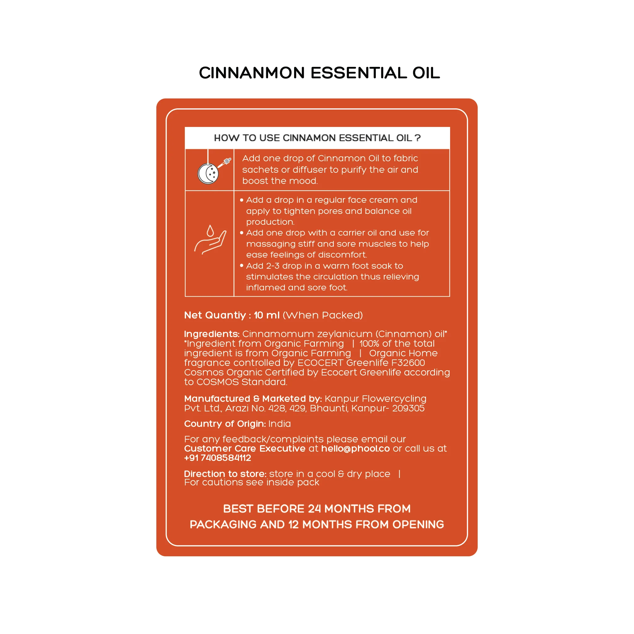 Phool Cinnamon Essential Oil (10ml) - Image 4