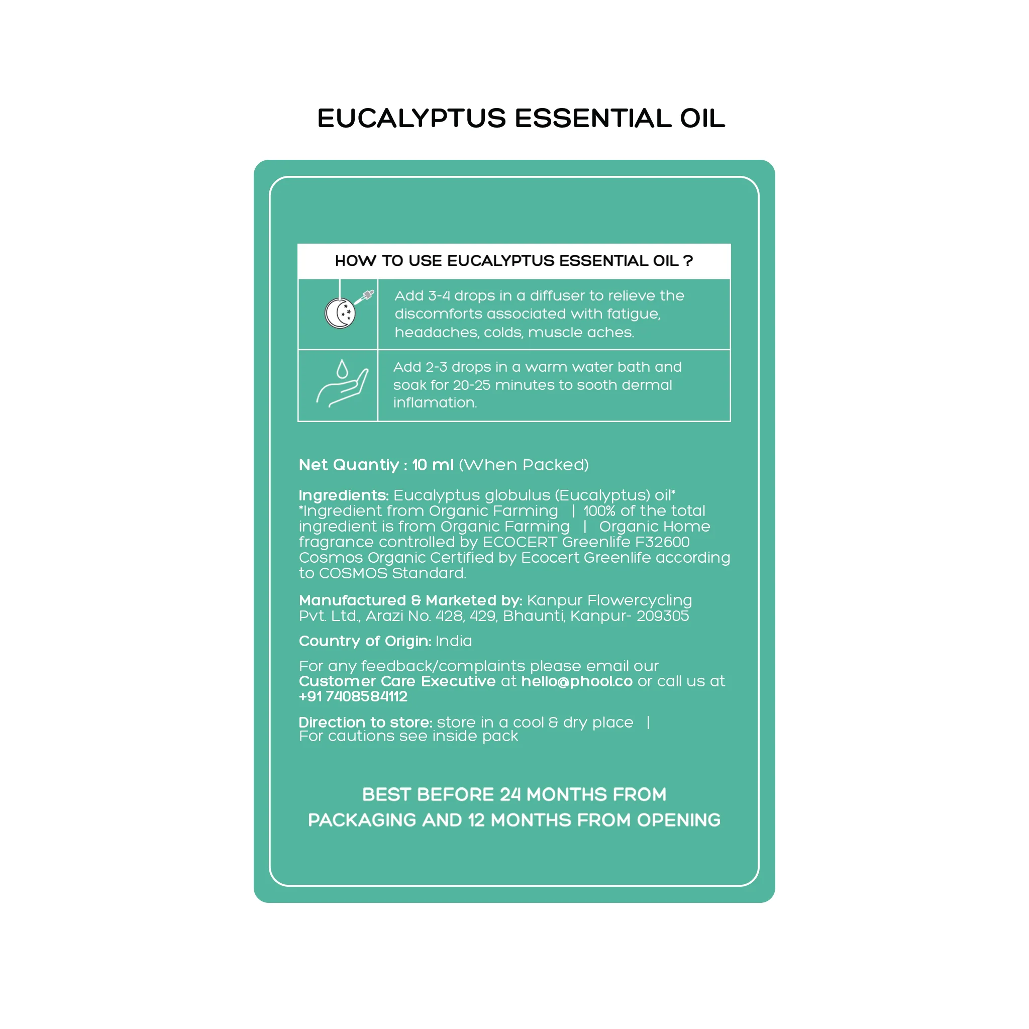 Phool Eucalyptus Essential Oil (10ml) - Image 5
