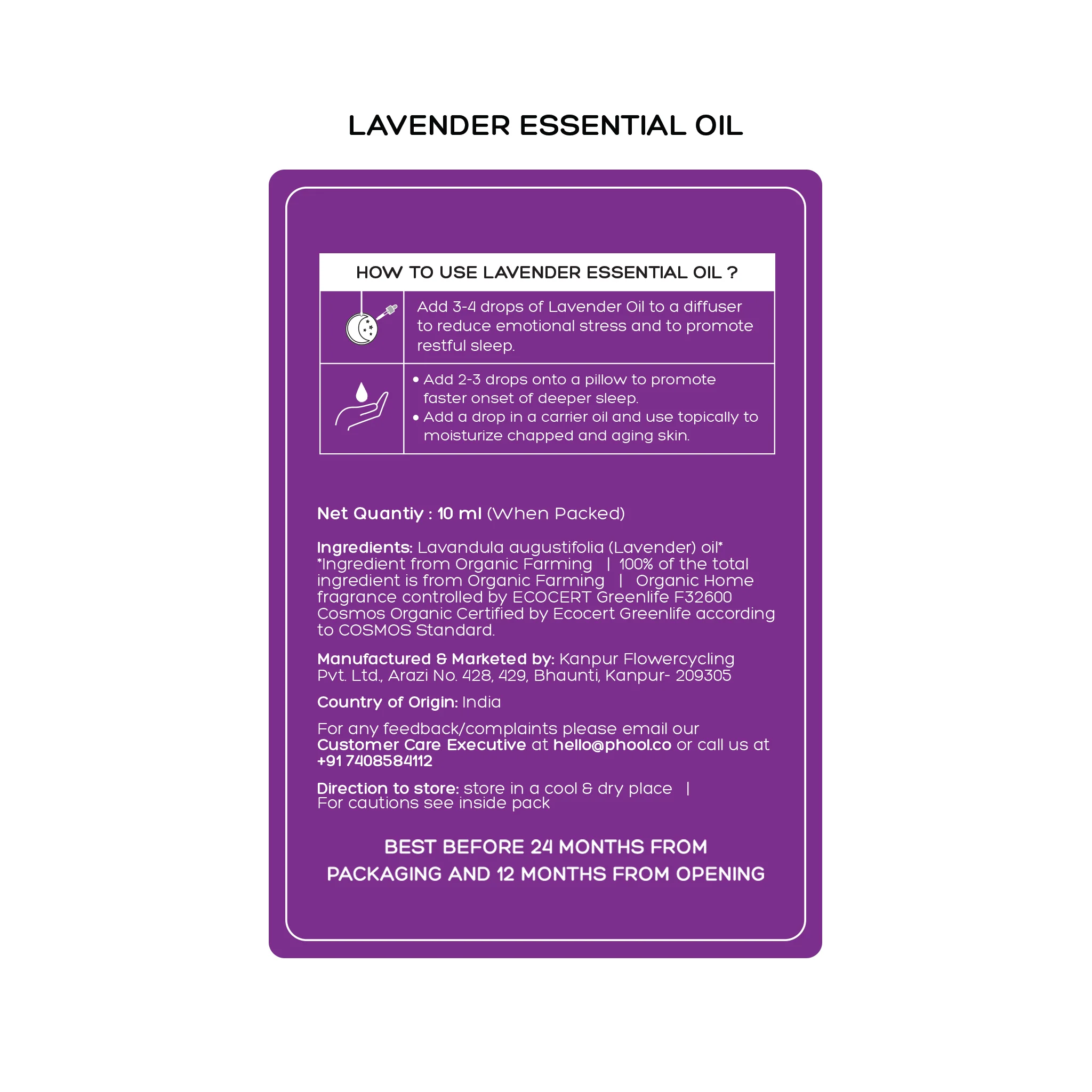 Phool Lavender Essential Oil (10ml) - Image 4