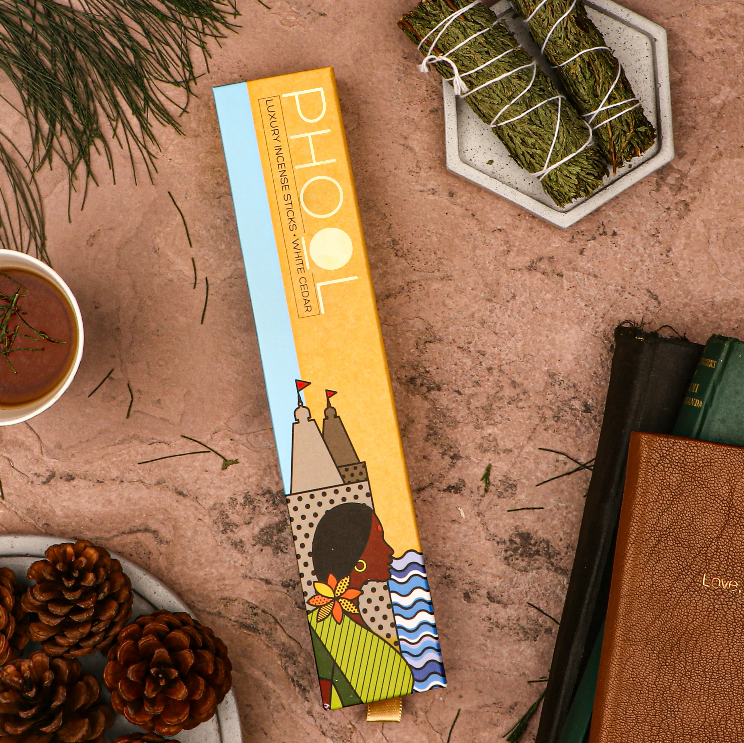 Phool Natural Incense Sticks - White Cedar - Image 3