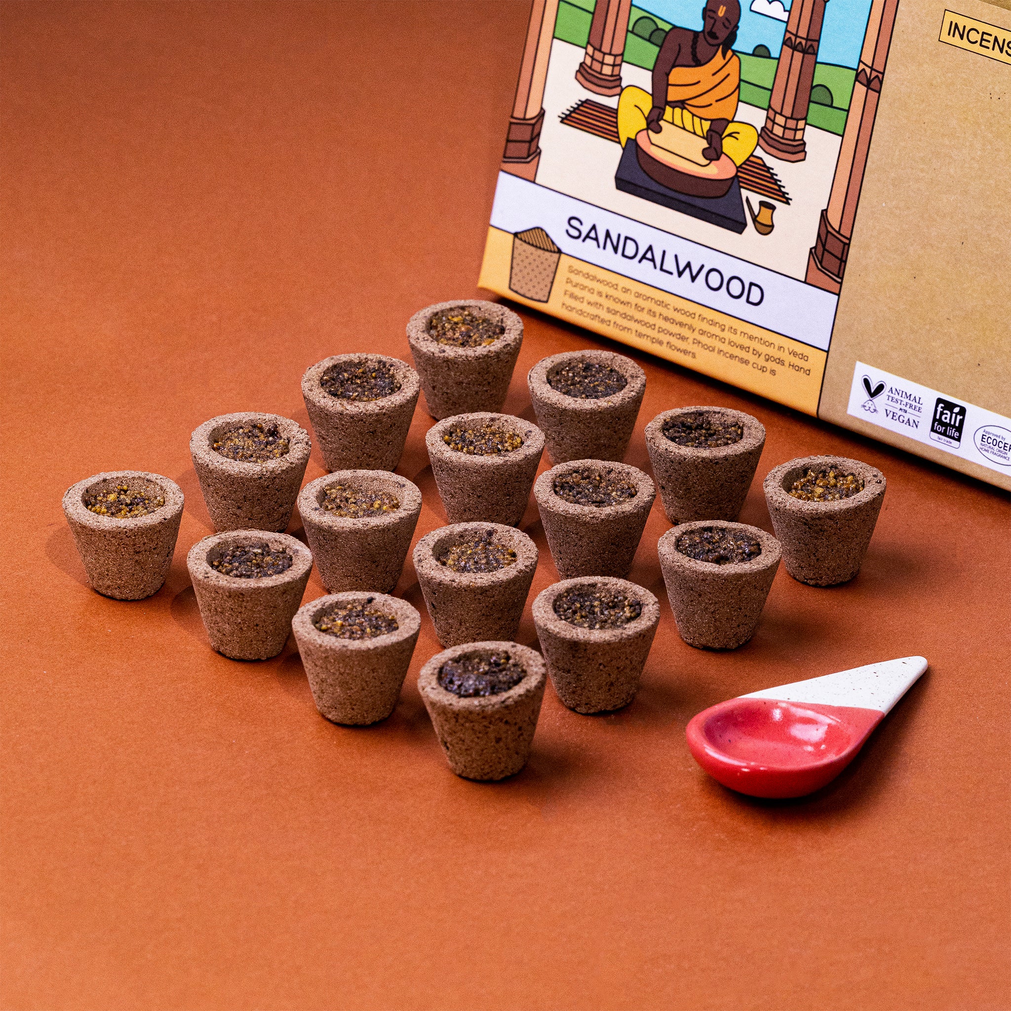 Phool Sandalwood Havan Cups - Image 3