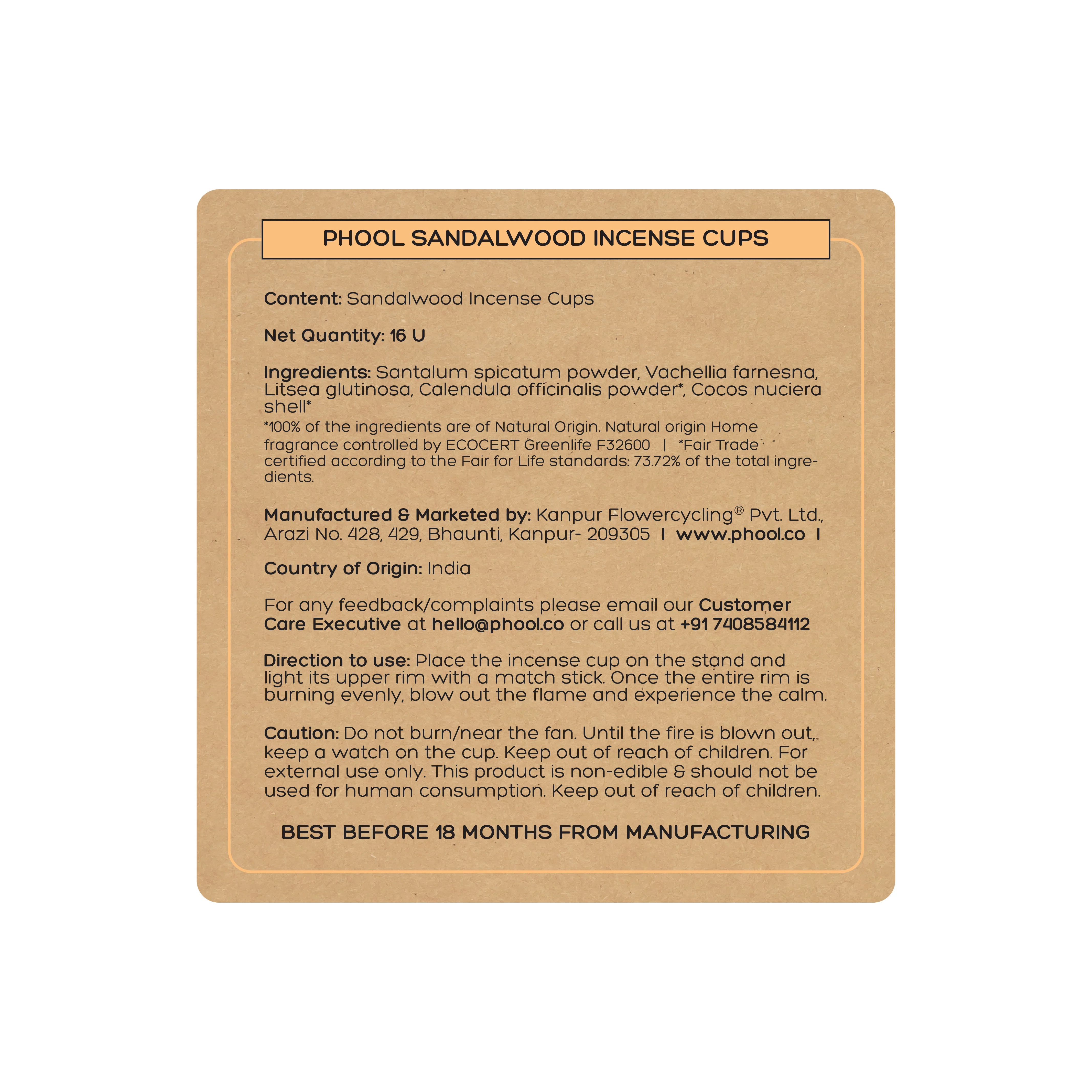 Phool Sandalwood Havan Cups - Image 5