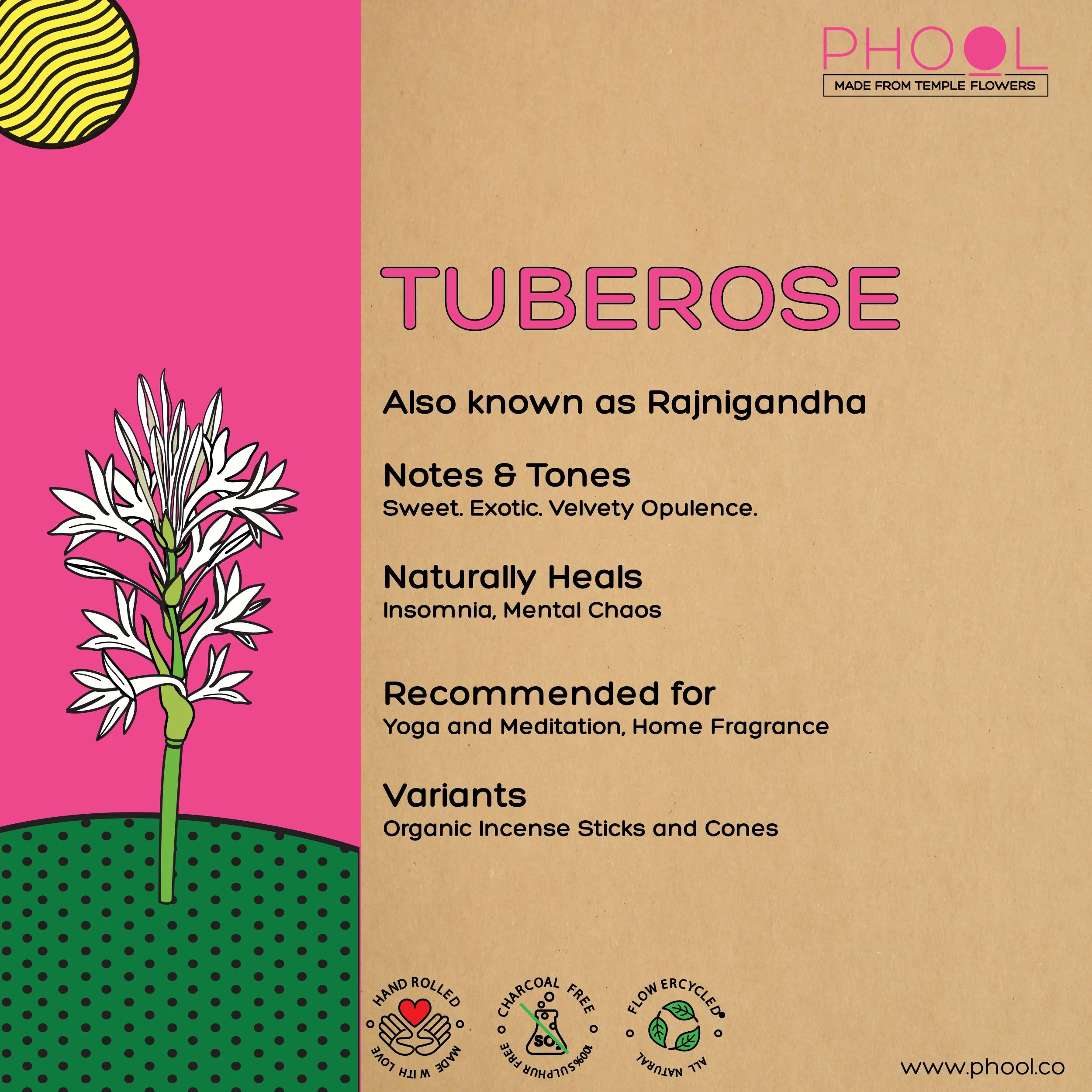 Phool Natural Incense Sticks - Tuberose - Image 4