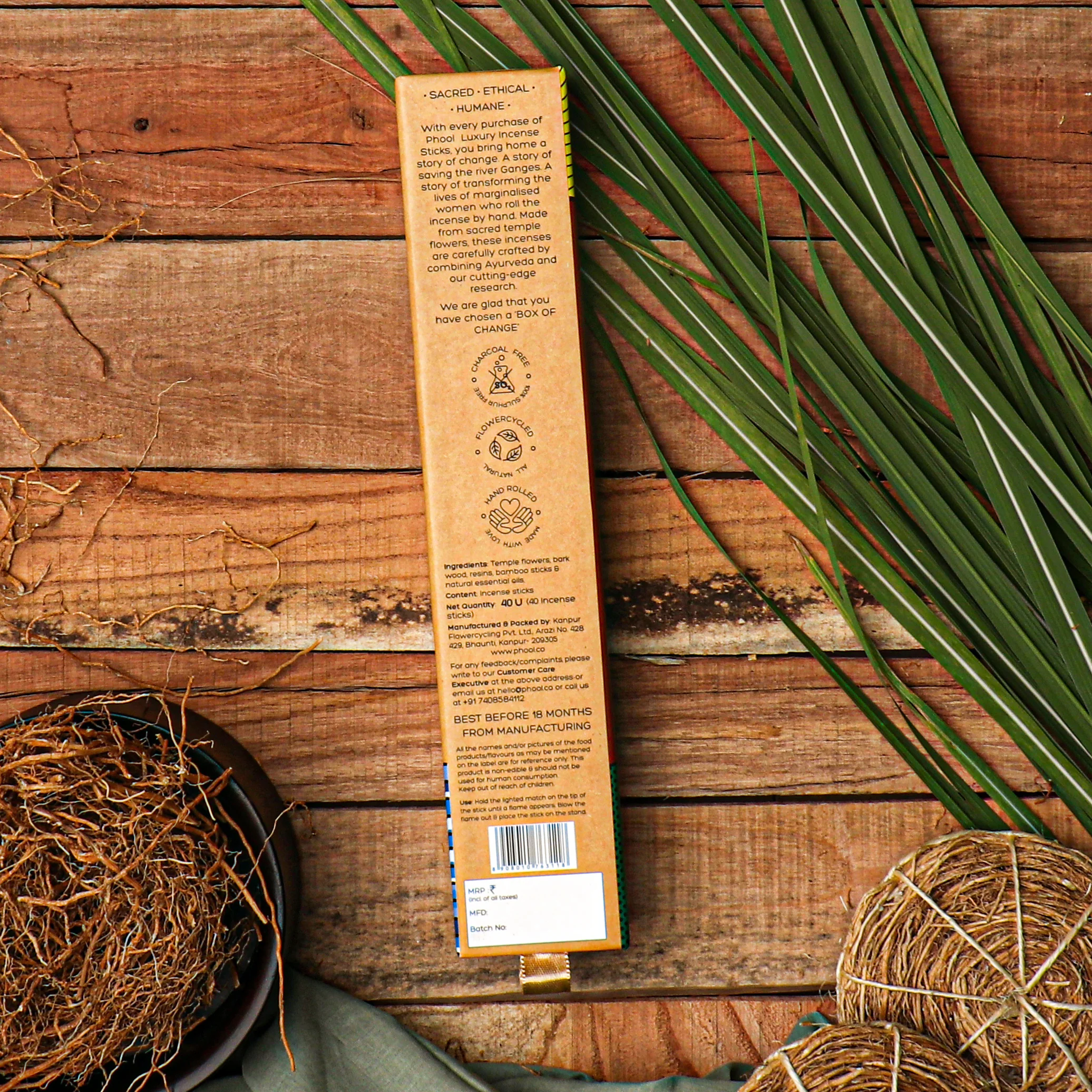 Phool Natural Incense Sticks - Vetiver - Image 3